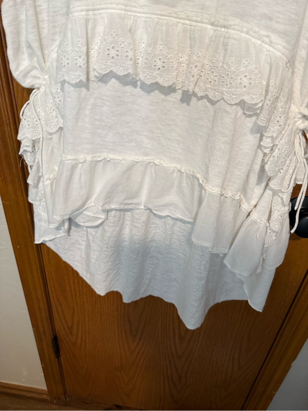Free People Ruffled Claire Tee - Picture 6 of 7